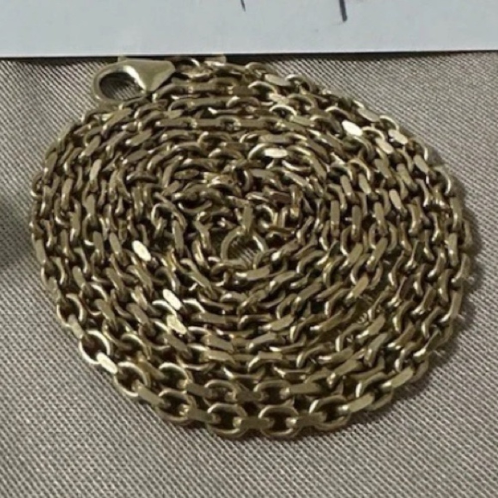 Jacoje 14K Yellow Gold 22” 2mm Heavy Link Chain Necklace 10.8g Made in Italy NWT